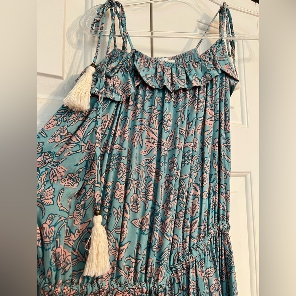 Cassia Boho Border Print Maxi Dress Size Small - Picture 8 of 9